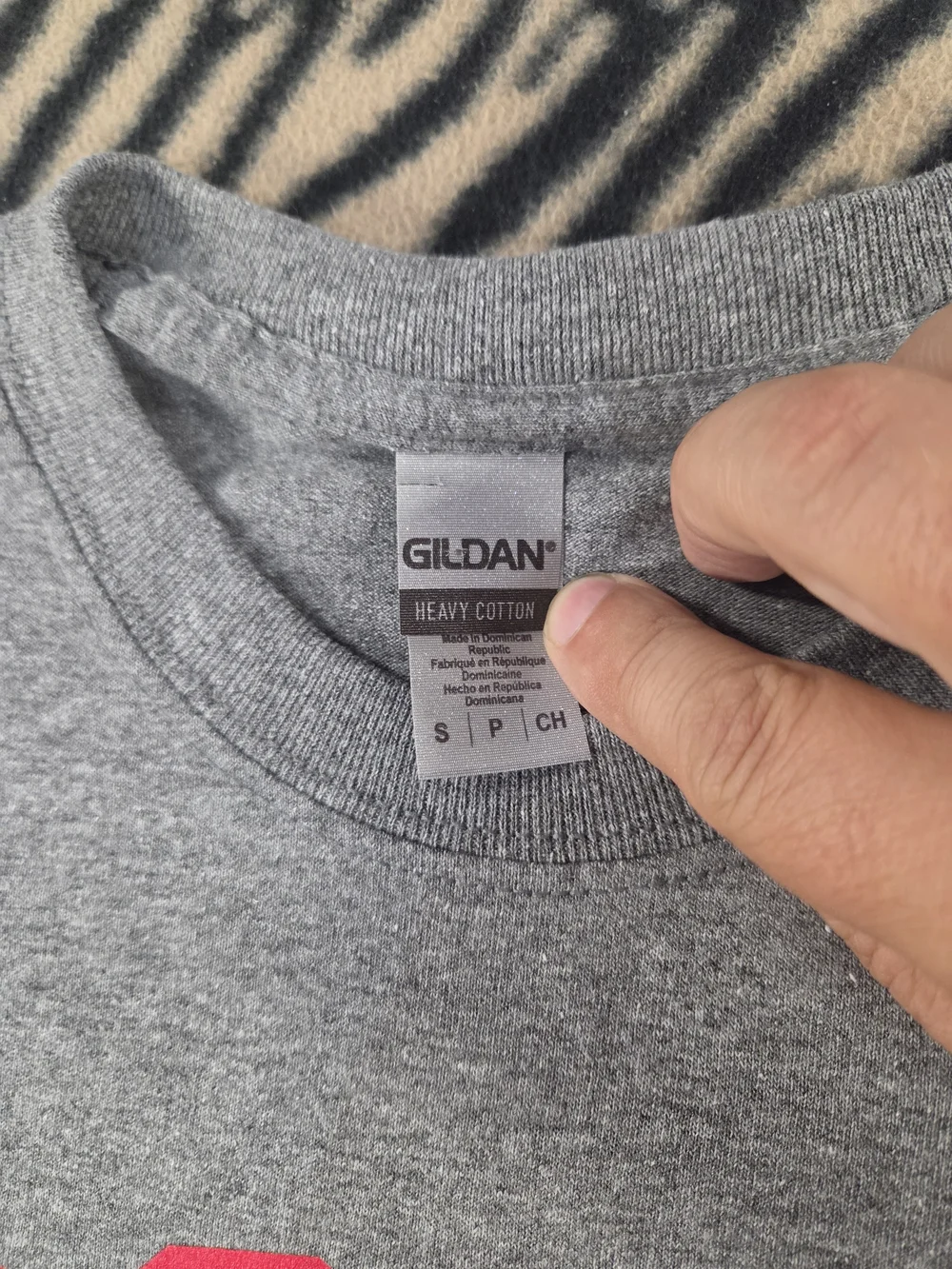 Gildan Heavy Cotton Boston University Grey T-Shirt